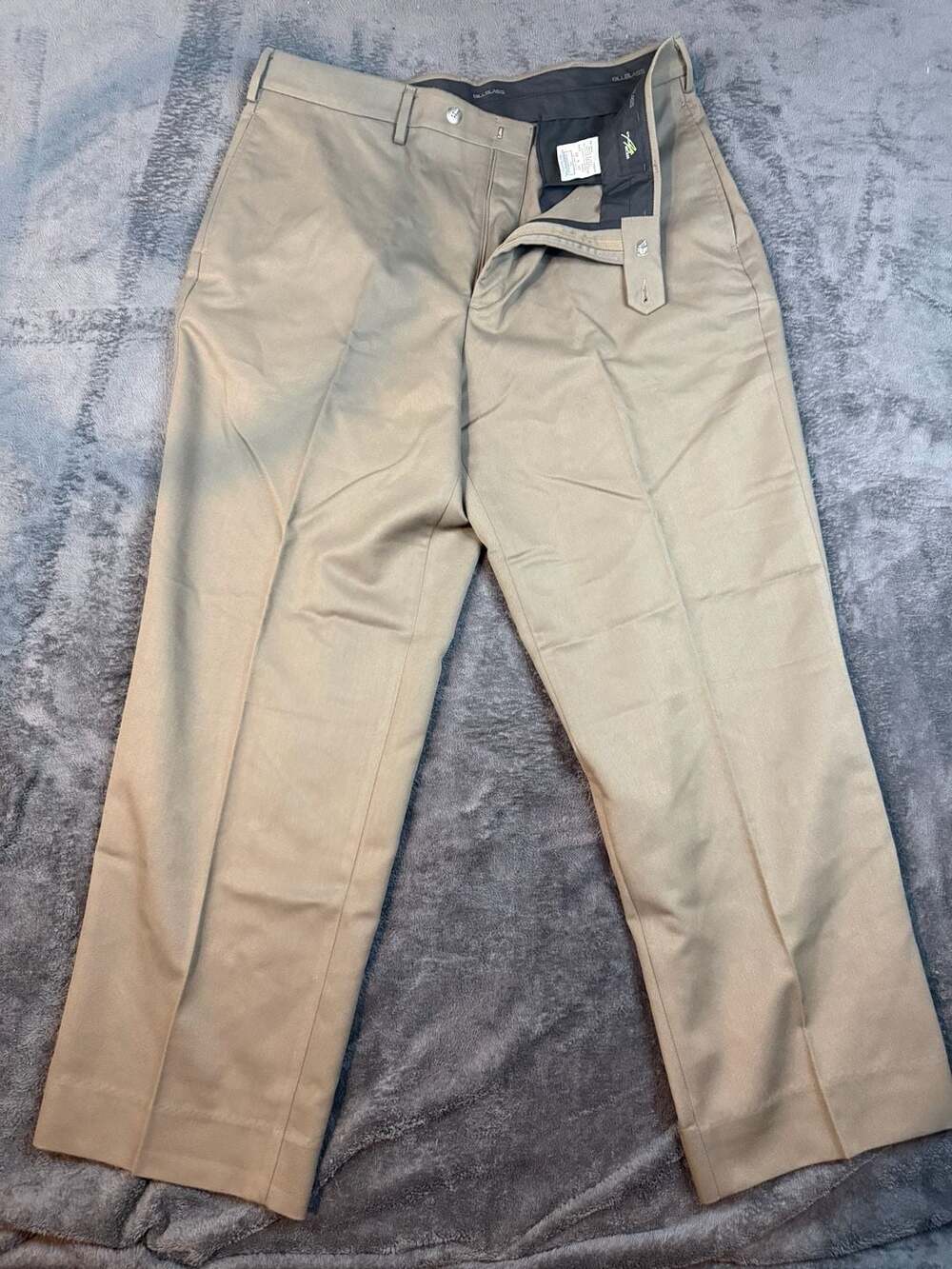 Mens Bill Blass Dress Pants Size 38 x 30 Khaki Chinos#29